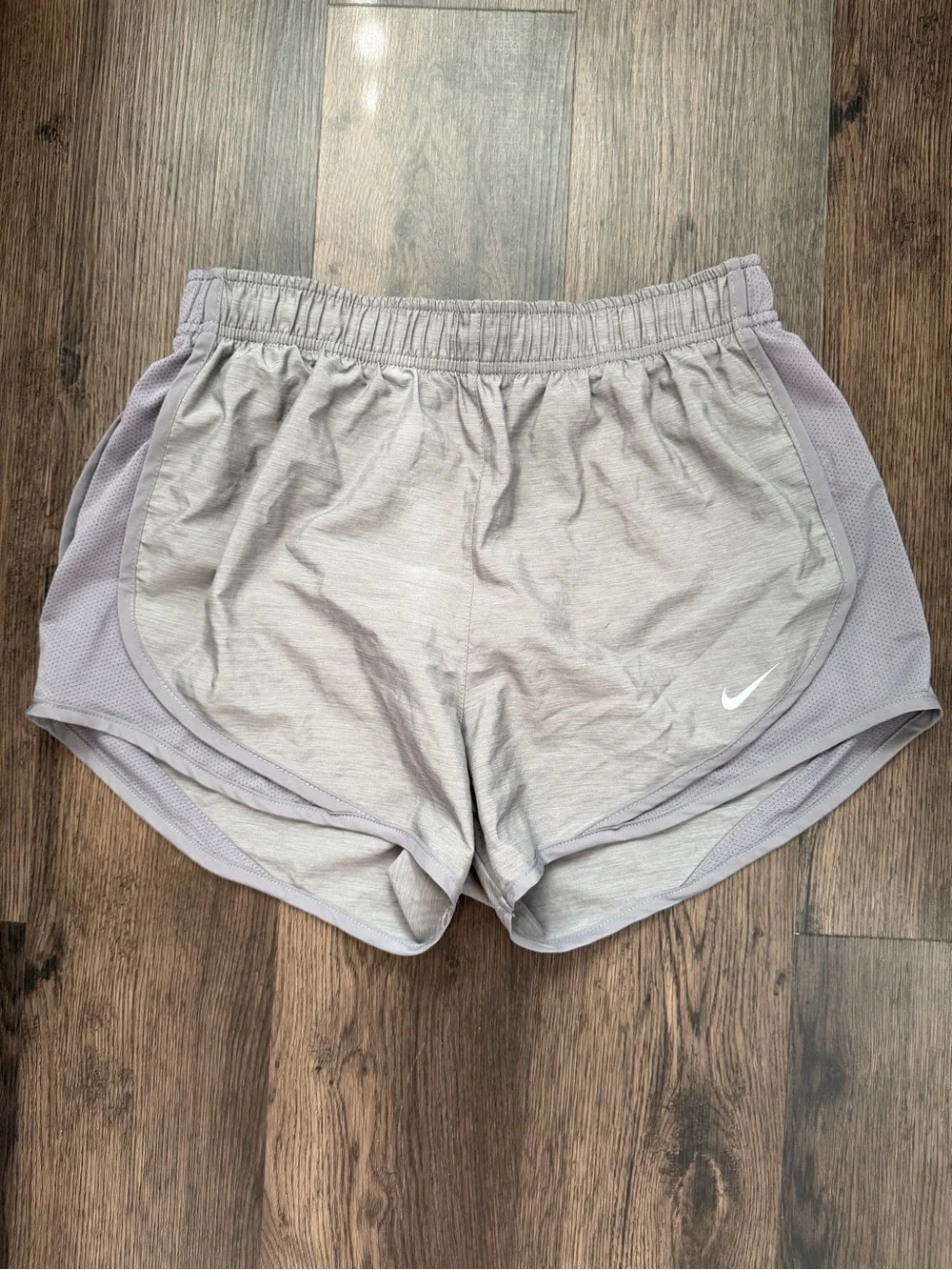 Nike Women's Light Gray Athletic Running Shorts